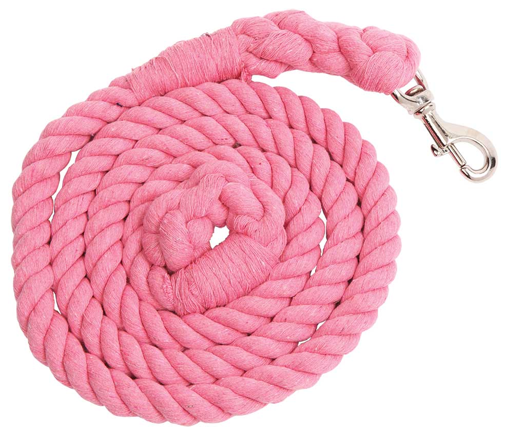 Zilco International Pty Ltd Cotton Rope Lead NP Snap Pink